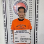 Residivis Asal Aceh RSP (33) diamankan di kantor Satnarkoba Polres kota Pematangsiantar.(ist)