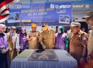 Peresmian Kampung Berkah Kasih Stunting di Desa Percut, Kecamatan Percut Sei Tuan, Kabupaten Deli Serdang.(ist)
