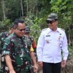 Meninjau pelaksanaan TMMD ke-129 di wilayah Kodim 0210/TU di Kecamatan Pakkat Kabupaten Humbahas, Rabu (5//8/2026).(ist)
