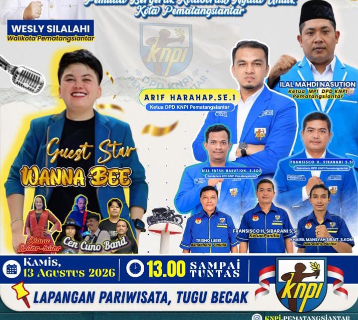 Susunan Kepengurusan dan jadwal Pelantikan Dewan Pimpinan Daerah Komite Nasional Pemuda Indonesia (DPD KNPI) Kota Pematangsiantar periode 2026–2029.(Hegi)