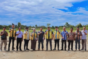Peninjauan lapangan langsung ke lokasi pembangunan Sekolah Rakyat di Sitinjo Kabupaten Dairi pada Jumat (7/8/2026).(ist)