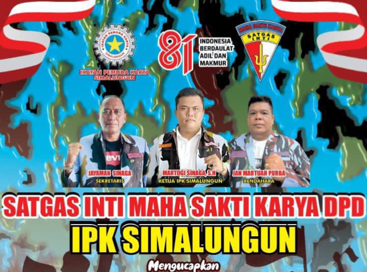 HUT RI ke-81, Satgas IPK Simalungun Tegaskan Pemuda Harus Jadi Pelaku Perubahan
