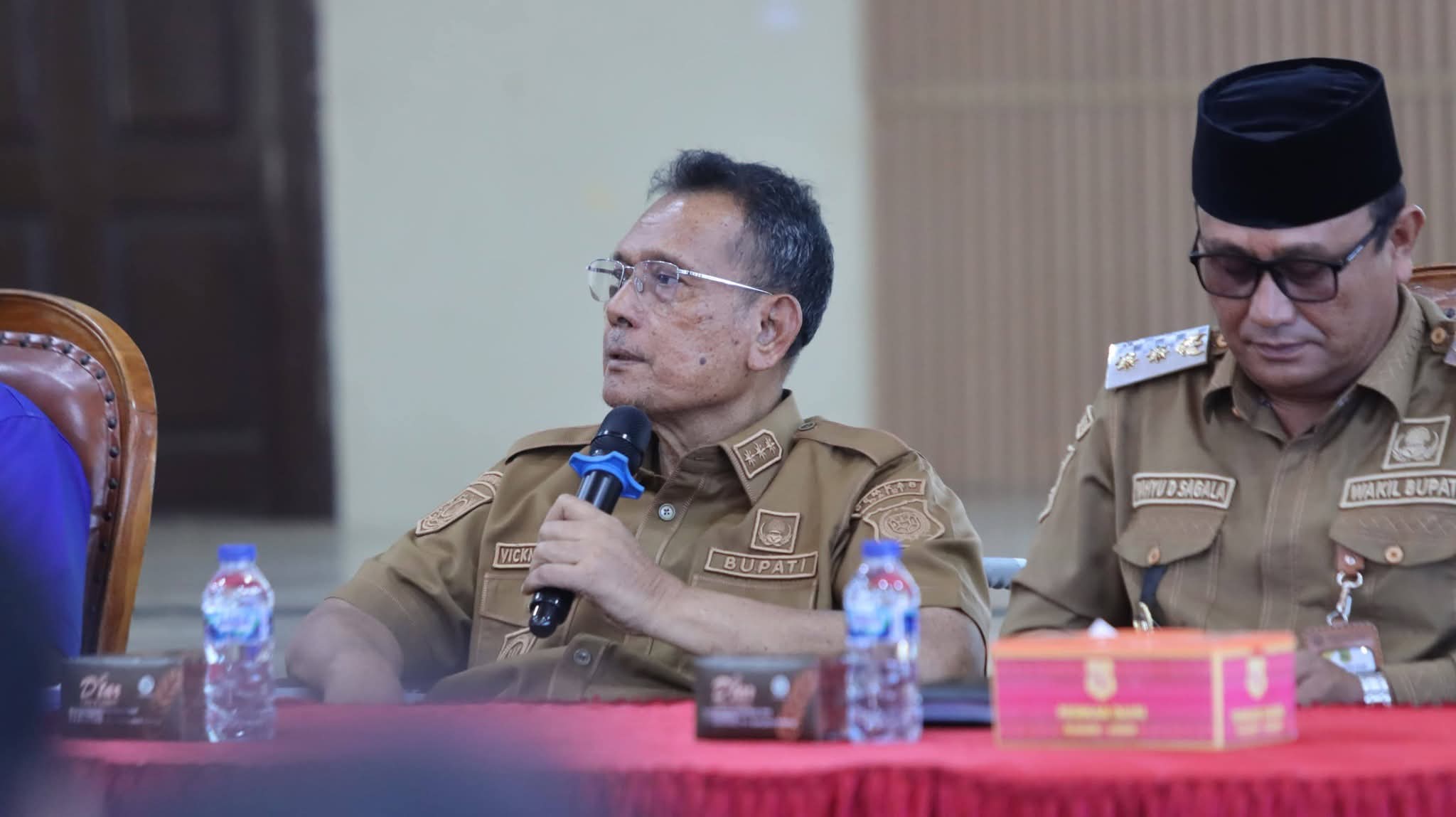 Sosialisasi Peraturan Bupati Dairi Nomor 13 Tahun 2026 tentang Implementasi Transaksi Non-Tunai Keuangan Desa.(ist)