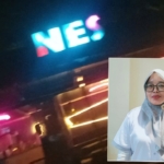Lokasi cafe Nes dan Ketua PWI kota Pematangsiantar, Rahayu.(Hegi)