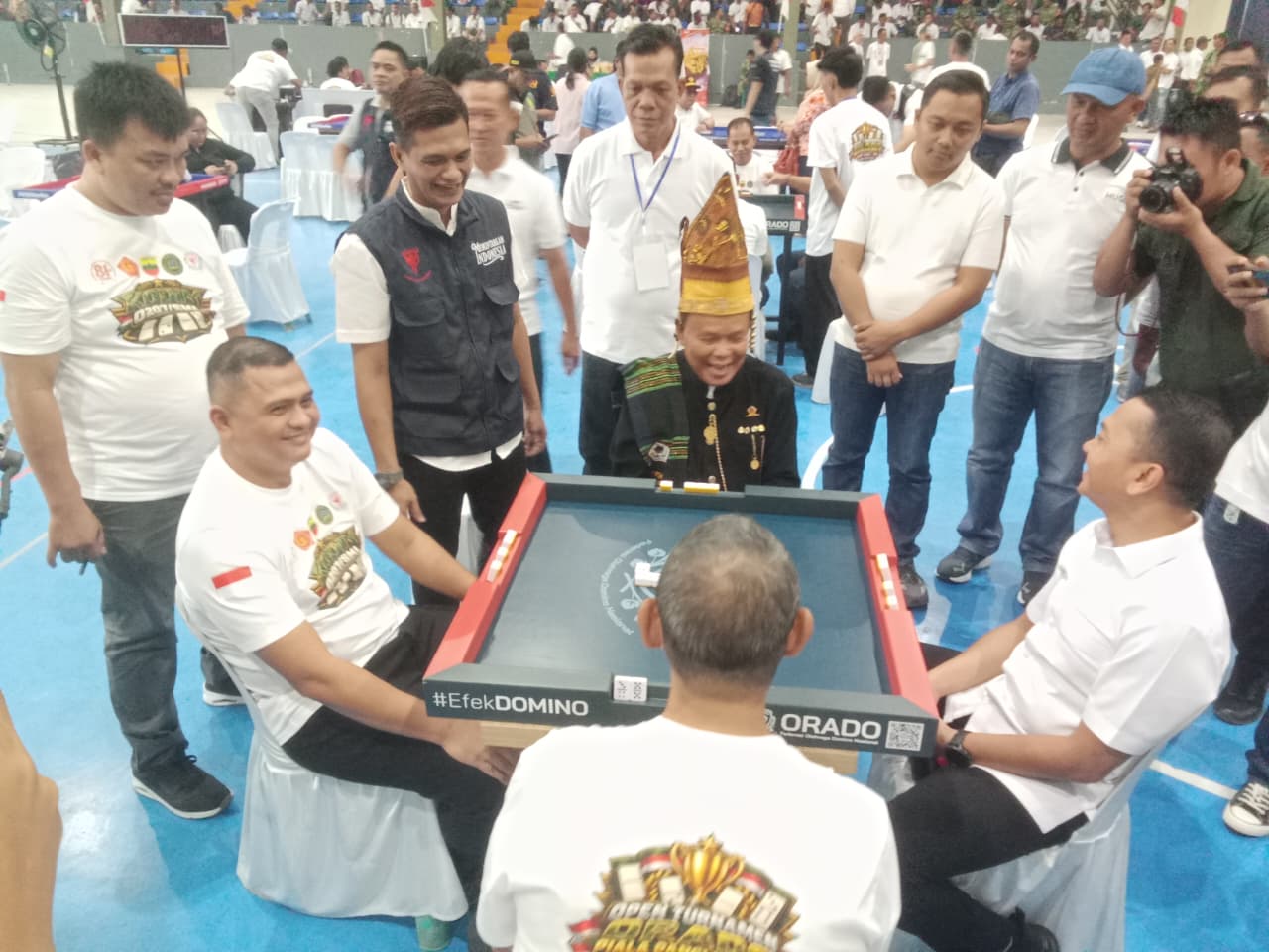 Open Tournament Domino Piala Panglima TNI di GOR Suzuya Mall Siantar, Minggu (27/9/2026).(Hegi)