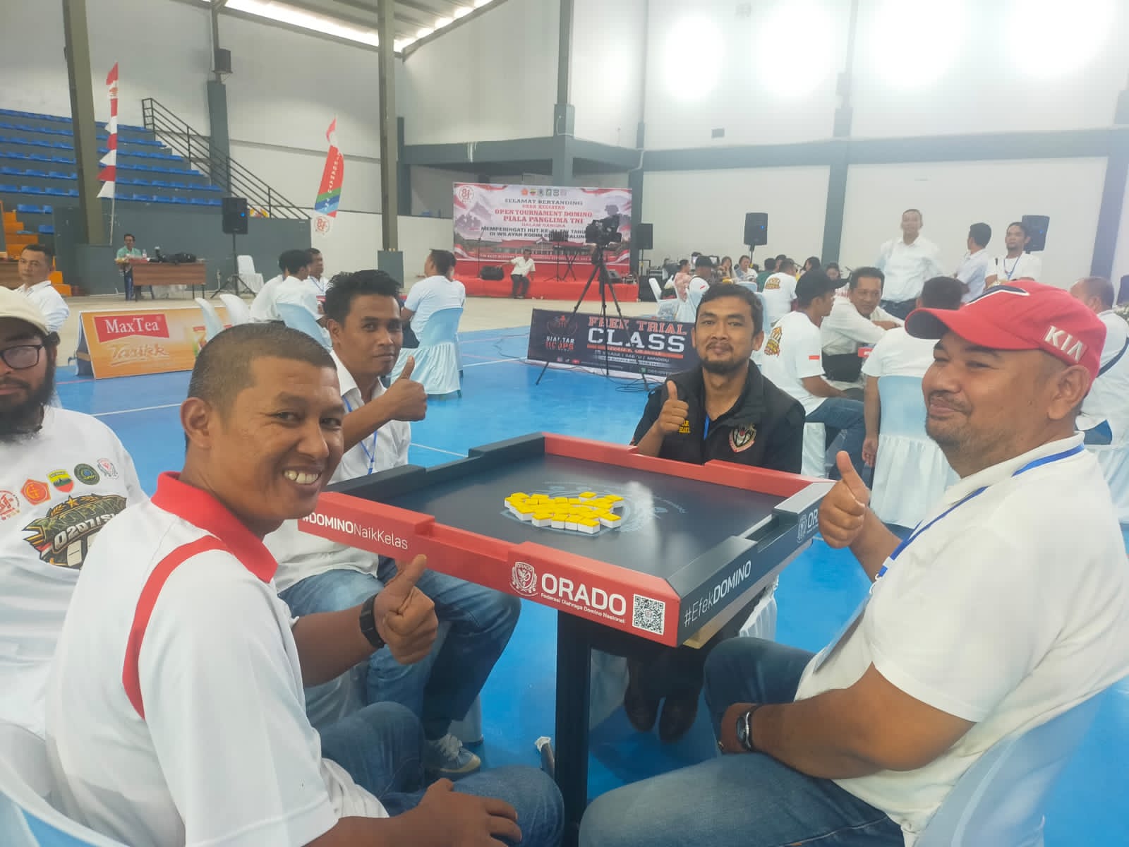 Tim Cobra Pers Polres Kota Pematangsiantar peserta ajang Open Tournament Domino Perebutan Piala Panglima TNI.(ist)