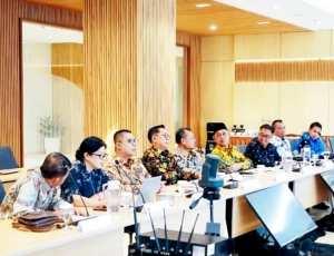 Bupati Dairi Vickner Sinaga melakukan audiensi dengan Menteri Kesehatan RI Budi Gunadi Sadikin.(ist)