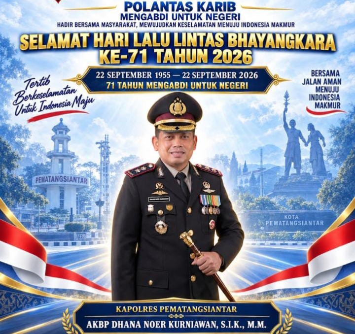 Polres Pematang Siantar memperingati Hari Lalu Lintas Bhayangkara ke-71 Tahun 2026.(Hegi)