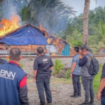 Badan Narkotika Nasional Kabupaten (BNNK) Deliserdang bakar barak narkoba.(ist)