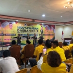 Musda X DPD Partai Golkar Dairi di Hotel Berristera Panji, Kecamatan Sitinjo, Selasa (7/10/2026).(Iwan)