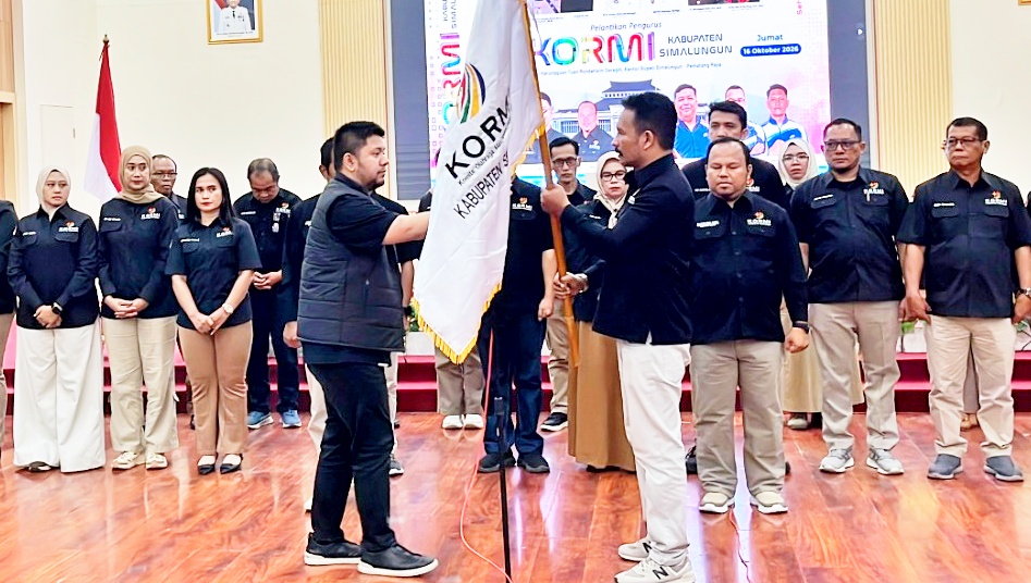 Pelantikan Ketua Komite Olahraga Masyarakat Indonesia (KORMI) Kabupaten Simalungun masa bakti 2026–2031.(ist)